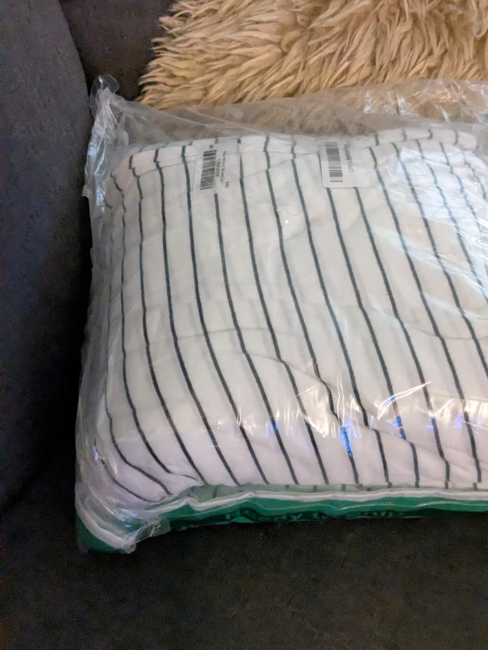 Striped Duvet Cover Set 100% Jersey Knit Cotton King Size